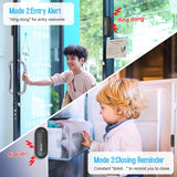 Experience Peace of Mind with CallTou Door Alarm: Your Solution to Family Safety 0-120 dB Volume Ajustable 4 Working Modes CallToU