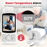 CallToU Elderly Monitor with Camera and Audio, 2-Way Talk Baby Monitors for Elderly No Wi-Fi Video Monitor for Elderly,Call Button for Elderly Home/Nursing Home Use | for Seniors, Dementia Patients CallToU