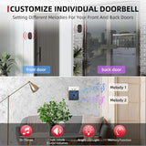 CallToU Hearing Impaired Doorbell with Strobe Light & 55 Melodies, 1000ft Long Range Wireless Door Bell for Elderly/Senior Adjustable Volume, IPX5 Waterproof Call Buttons 2 + Plug-in Receivers 3 CallToU