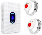 Daytech Wireless Caregiver Pager for Seniors – Long Range Panic Button Alert System