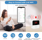 WiFi Wireless Caregiver Pager Call Button System Emergency Alert System Life Alert Button for Seniors Patient Disabled Elderly 1 Call Button 1 Watch Button 1 Receiver(only Supports 2.4GHz Wi-Fi) CallToU