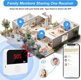 SanJie WiFi Rechargable Caregiver Pager System Life Alert Systems for Seniors Emergency Call Button for Elderly Call Bell for Patients at Home 1 Alert Watch 1 Receiver(only Supports 2.4GHz Wi-Fi) CallToU