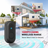 CallToU Hearing Impaired Doorbell with Strobe Light & 55 Melodies, 1000ft Long Range Wireless Door Bell for Elderly/Senior Adjustable Volume, IPX5 Waterproof Call Buttons 2 + Plug-in Receivers 3 CallToU