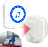 Indoor Motion Sensor Alarm-SanJie Door Bed Alarms and Fall Prevention Alert for Elderly/Kids/Caregivers, Bed Sensor Alarm for Dementia Patients with 5 Adjustable Volume Mute Mode for Garage CallToU