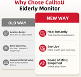 CallToU Elderly Monitor with Camera and Audio, 2-Way Talk Baby Monitors for Elderly No Wi-Fi Video Monitor for Elderly,Call Button for Elderly Home/Nursing Home Use | for Seniors, Dementia Patients CallToU