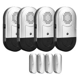 Daytech Window Door Alarms: Ultimate Home Kids Safety Kit - Wireless 120dB Security Sensors with Batteries - Set of 8 Magnetic Alarms