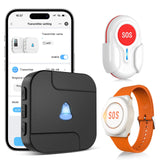 Dayetch WiFi Wireless Caregiver Pager with APP Remote Alerts, SOS Call Button for Elderly & Seniors at Home