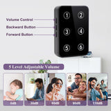 Daytech Wireless Caregiver Monitors Pager Call Button for Elderly Nurse Call System Call Bell with LED Number Display 500+ft