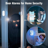 Daytech Door Chime WiFi Door Sensor Open Chime When Entering Alert Your Phone,Alarms for Kids Safety 500 FT Range 20 Ringtones