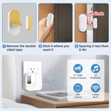 Daytech Door Chime WiFi Door Sensor Open Chime When Entering Alert Your Phone,Alarms for Kids Safety 500 FT Range 20 Ringtones