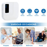 CallTou Smart Wrist Alarm for Elderly – Wireless SOS Panic Button with Tuya WiFi, Rechargeable Call Button & Phone Alerts（复制） CallToU