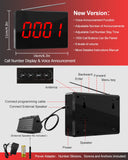 Daytech Wireless Customer Pager System - Receiver for Seamless Service (1PC) - Pair with Transmitter for Full Functionality