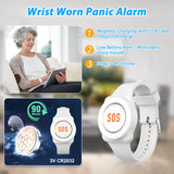 CallTou Smart Wrist Alarm for Elderly – Wireless SOS Panic Button with Tuya WiFi, Rechargeable Call Button & Phone Alerts（复制） CallToU