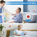 Daytech Wireless Caregiver Pager System – Call Buttons & Receiver, No Monthly Fee, Fall Alert for Seniors & Elderly at Home