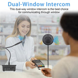 Daytech Window Speaker Intercom System – Dual-Way Noise-Free Microphone & Speaker for Banks, Offices, Hospitals & Businesses