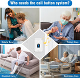 Daytech Wireless Caregiver Pager System – Call Buttons & Receiver, No Monthly Fee, Fall Alert for Seniors & Elderly at Home