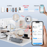 Daytech Door Chime WiFi Door Sensor Open Chime When Entering Alert Your Phone,Alarms for Kids Safety 500 FT Range 20 Ringtones