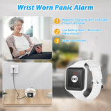 CallTou Smart Wrist Alarm for Elderly – Wireless SOS Panic Button with Tuya WiFi, Rechargeable Call Button & Phone Alerts（复制） CallToU