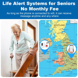 CallTou Smart Wrist Alarm for Elderly – Wireless SOS Panic Button with Tuya WiFi, Rechargeable Call Button & Phone Alerts（复制） CallToU