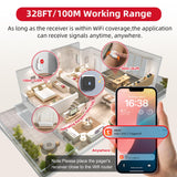Dayetch WiFi Wireless Caregiver Pager with APP Remote Alerts, SOS Call Button for Elderly & Seniors at Home