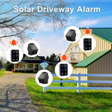 Solar Driveway Alarm, 1/2 Mile Driveway Alarms Wireless Outside Weatherproof, Weather Resistant Motion Detector - Security Alert System - Monitor &amp; Protect Outdoor Indoor Property,3 Sensors+1 Receiver CallToU