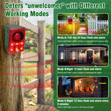 Daytech Motion Sensor Alarm with 130dB Siren & Flash – Keep Coyotes, Deer & Raccoons Away