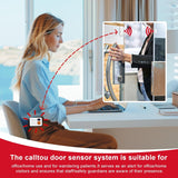 CallToU Door Sensor, Potable Door Alarms when Opened, Door Chime with 2 Chime Adjustable Vibration 500ft Operating Range, Entry Alert Chime for Business/Home/Office (2 Sensor + 1 Receiver) CallTou