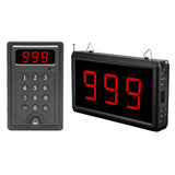 CallTou Wireless Queue Calling System-Restaurant Speaker System-Take a Number Display Server Paging System-Number Broadcast Management System with 3 Digits Display