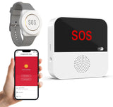 Daytech WiFi Call Button Life Alert Systems for Seniors No Monthly Fee Emergency Button for Elderly Patient Disabled Alert Watch Receiver