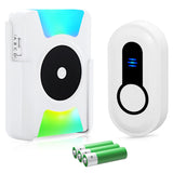 Classroom丨Shop丨 Office Battery-powered with vibrating LED flashing lights Wireless Doorbell for Teachers - 4 Modes, 5 Volumes