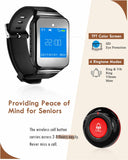Daytech Caregiver Pager: Smart Wireless Nurse Call System for Elderly Patients - 500+ Feet Range, Multi-Button Display