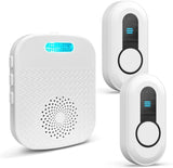 Dayetch Wireless Caregiver Pager System — Portable Rechargeable Receiver with Waterproof Call Buttons, 328ft Range, 18 Ringtones