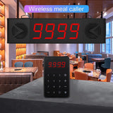 ChunHee Queue Management System Wireless Calling System Take A Number System, Loud Speakers, 4-Digit Number Display &amp; Clock Display, Voice Broadcast for Hospital,Business,Restaurant,Bank CallToU