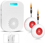 Daytech Wireless Caregiver Pager for Seniors – Long Range Panic Button Alert System