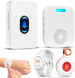 Daytech Wireless Caregiver Pager for Seniors – Long Range Panic Button Alert System