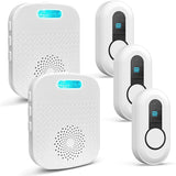 Caregiver Call Button Beeper Pager System Rechargeable & Portable Receiver with 500Ft Range Alert Button Call Bell for Elderly/Patient/Disabled at Home/Hospital/Clinic CallToU
