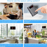 Daytech Wireless Queue System - Restaurant & Clinic Paging - 3-Digit Display - Plug & Play - Long Range - No More Tedious Queues