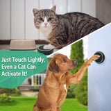 CallTou Dog Door Bell Smart Doggy Doorbell for Potty Training/Go Outside/Housebreaking 4 Waterproof Touch Buttons 1 Number Display Receivers CallToU