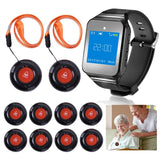 Daytech Medical Alert Watch with Wrist Pagers and Call Buttons: Smart Caregiver Solution for Seniors