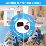 CallToU WiFi Smart Wireless Caregiver Pager Call Button System Emergency Alert System Fall Alert Device for Elderly Patient Seniors Disabled 1 Receiver CallToU