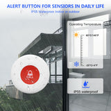 CallToU Caregiver Pager Medical Alert System,Nurse Alert Help Button for Home Elderly Patient Disabled Attention Pager 500+ Feet 1 Plugin Receiver 1 Waterproof Call Button CallToU