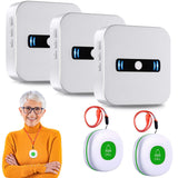 Daytech Caregiver Pager: Reliable 2 Receiver, 3 Call Button Emergency System for Seniors