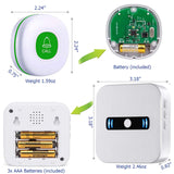 CallToU Caregiver Pager Emergency Call Button Bell Panic Alarm System Personal Calling Alert Help Safety Alarm 的副本 CallToU