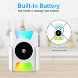 CallToU Wireless Doorbell Battery Operated Vibrating LED Flashing for Home Hearing Impaired Doorbell chime Kit,Battery Powered 4 Working Modes 5 Volume Level CallToU