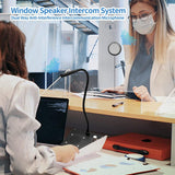 Daytech Window Speaker System - Elevate Communication with Advanced Dual-Way Intercom for Banks, Schools, Stores, and More