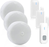 Daytech Wireless Door Entry Alarm Kit | 1000 FT Range, 55 Chimes, 5 Volume Levels | Effortless Install for Home, Office, Store | LED Indicator, Mute Option