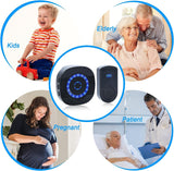 CallTou Wireless Portable Caregiver Pager SOS Call Button for Elderly/Senior at Home Nurse Alert System with 800+Feet Operating Range 1 Plug in Receiver 2 Emergency Transmitter CallToU