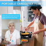 CallToU Wireless Caregiver Pager Call Button Nurse Alert System Call Bell for Home Elderly Patient Emergency（Need Pair with Receiver to Work） CallToU