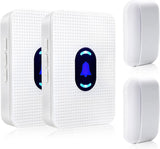 Daytech Wireless Door Chime Alarm Kit - 600 FT Range, 55 Chimes, 5 Volumes - Perfect for Home and Business Security