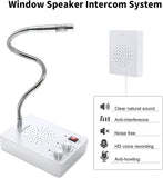 Daytech Window Intercom System - Anti-Interference Dual-Way Communication for Banks, Hospitals, Offices, Stores, Bus Stations, and Ticket Booth Windows